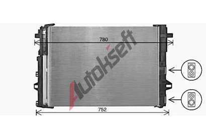 AVA QUALITY COOLING Kondenztor klimatizace AVA MS5716D, MS5716D
