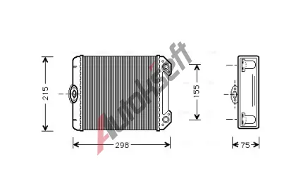 AVA QUALITY COOLING Výměník tepla vnitřního vytápění AVA MS6171, MS6171 AVA QUALITY COOLING Výměník tepla vnitřního vytápění AVA MS6171, MS6171
