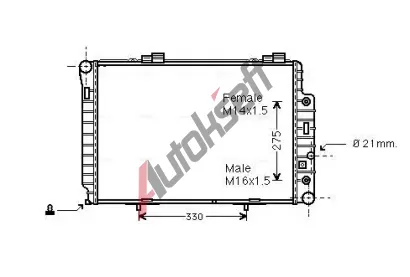 AVA QUALITY COOLING Chladi vody AVA MSA2174, MSA2174