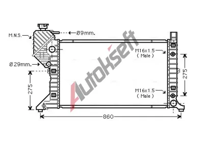 AVA QUALITY COOLING Chladi vody AVA MSA2343, MSA2343