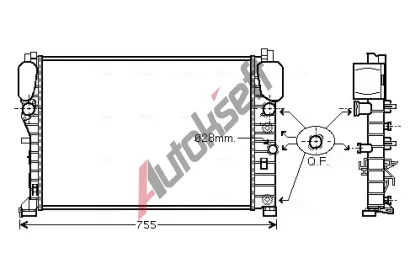 AVA QUALITY COOLING Chladi vody AVA MSA2394, MSA2394