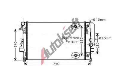 AVA QUALITY COOLING Chladi vody AVA MSA2460, MSA2460
