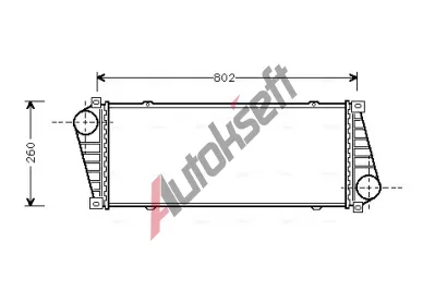 AVA QUALITY COOLING Chladi vzduchu intercooler AVA MSA4217, MSA4217