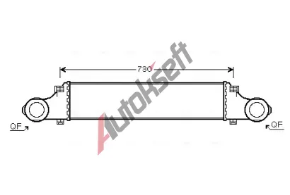 AVA QUALITY COOLING Chladič vzduchu intercooler AVA MSA4354, MSA4354  AVA QUALITY COOLING Chladič vzduchu intercooler AVA MSA4354, MSA4354