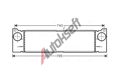 AVA QUALITY COOLING Chladi vzduchu intercooler AVA MSA4370, MSA4370