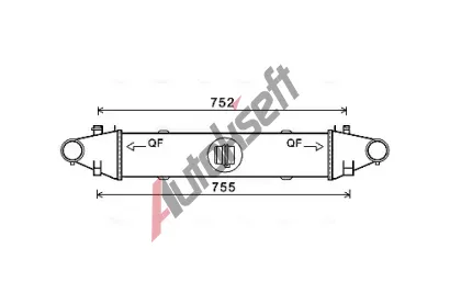 AVA QUALITY COOLING Chladi vzduchu intercooler AVA MSA4556, MSA4556