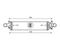 Chladi vzduchu intercooler AVA QUALITY COOLING ‐ AVA MSA4658