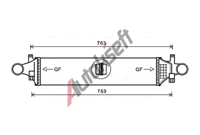 AVA QUALITY COOLING Chladi vzduchu intercooler AVA MSA4658, MSA4658