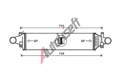 AVA QUALITY COOLING Chladi vzduchu intercooler AVA MSA4659, MSA4659