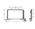 Kondenztor klimatizace AVA QUALITY COOLING ‐ AVA MSA5268