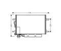 Kondenztor klimatizace AVA QUALITY COOLING ‐ AVA MSA5307D