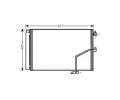 Kondenztor klimatizace AVA QUALITY COOLING ‐ AVA MSA5450D