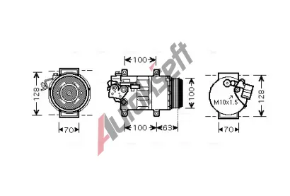 AVA QUALITY COOLING Kompresor klimatizace AVA MSAK404, MSAK404  AVA QUALITY COOLING Kompresor klimatizace AVA MSAK404, MSAK404