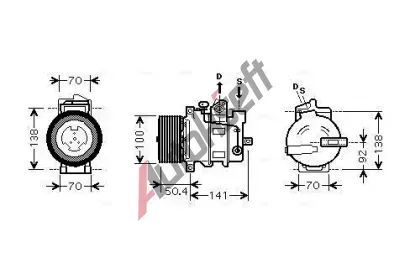 AVA QUALITY COOLING Kompresor klimatizace AVA MSAK431, MSAK431