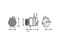 Kompresor klimatizace AVA QUALITY COOLING ‐ AVA MSAK437