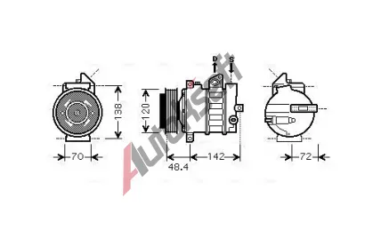 AVA QUALITY COOLING Kompresor klimatizace AVA MSAK437, MSAK437