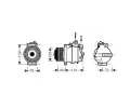 Kompresor klimatizace AVA QUALITY COOLING ‐ AVA MSAK560