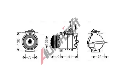 AVA QUALITY COOLING Kompresor klimatizace AVA MSAK560, MSAK560
