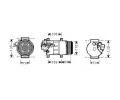 Kompresor klimatizace AVA QUALITY COOLING ‐ AVA MSAK576