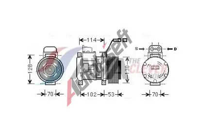 AVA QUALITY COOLING Kompresor klimatizace ** CLEVER FIT ** AVA MSAK583, MSAK583