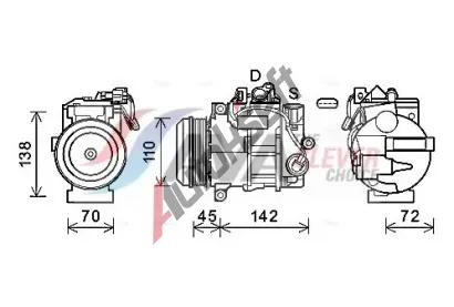 AVA QUALITY COOLING Kompresor klimatizace ** CLEVER FIT ** AVA MSAK683, MSAK683