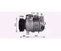 Kompresor klimatizace AVA QUALITY COOLING ‐ AVA MSAK737