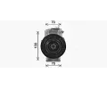 AVA QUALITY COOLING Kompresor klimatizace AVA MSAK755, MSAK755