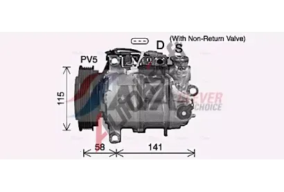 AVA QUALITY COOLING Kompresor klimatizace ** CLEVER FIT ** AVA MSAK772, MSAK772