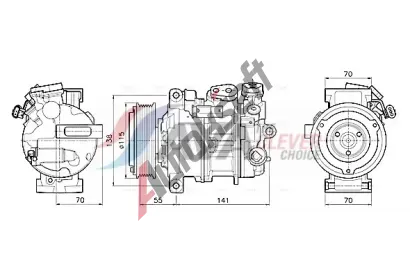 AVA QUALITY COOLING Kompresor klimatizace ** CLEVER FIT ** AVA MSAK786, MSAK786