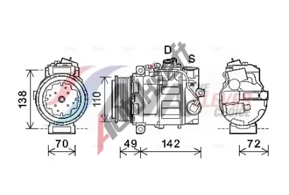 AVA Clever Choice Kompresor klimatizace AVA MSK644, MSK644 AVA Clever Choice Kompresor klimatizace AVA MSK644, MSK644