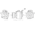 Kompresor klimatizace AVA QUALITY COOLING ‐ AVA MTAK294