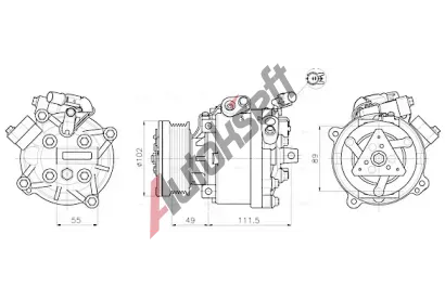 AVA QUALITY COOLING Kompresor klimatizace AVA MTAK294, MTAK294