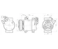 Kompresor klimatizace AVA QUALITY COOLING ‐ AVA MTAK295