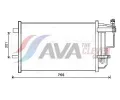 Kondenztor klimatizace AVA QUALITY COOLING ‐ AVA MZ5242D