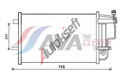 AVA QUALITY COOLING Kondenztor klimatizace ** CLEVER FIT ** AVA MZ5242D, MZ5242D