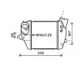 Chladi vzduchu intercooler AVA QUALITY COOLING ‐ AVA MZA4243