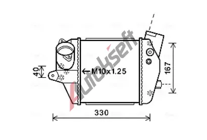 AVA QUALITY COOLING Chladi� vzduchu intercooler AVA MZA4243, MZA4243