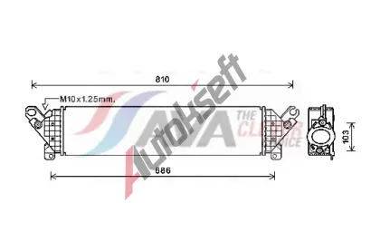 AVA QUALITY COOLING Chladi� vzduchu intercooler AVA MZA4277, MZA4277