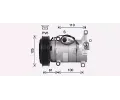 Kompresor klimatizace AVA QUALITY COOLING ‐ AVA MZAK300
