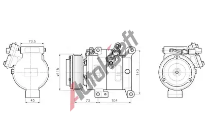 AVA QUALITY COOLING Kompresor klimatizace AVA MZAK303, MZAK303 AVA QUALITY COOLING Kompresor klimatizace AVA MZAK303, MZAK303