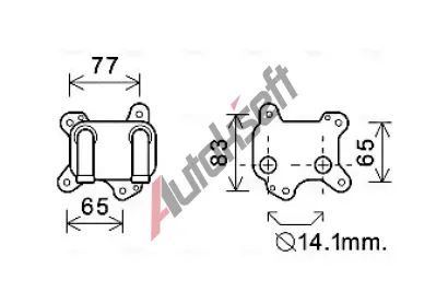 AVA QUALITY COOLING Chladič oleje AVA OL3581, OL3581 AVA QUALITY COOLING Chladič oleje AVA OL3581, OL3581