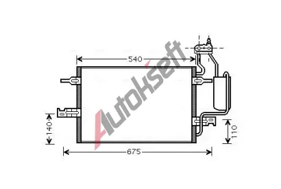 AVA QUALITY COOLING Kondenztor klimatizace AVA OL5349D, OL5349D