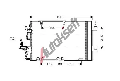 AVA QUALITY COOLING Kondenztor klimatizace AVA OL5367D, OL5367D