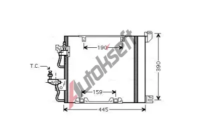 AVA QUALITY COOLING Kondenztor klimatizace AVA OL5368D, OL5368D