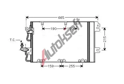 AVA QUALITY COOLING Kondenztor klimatizace AVA OL5384D, OL5384D