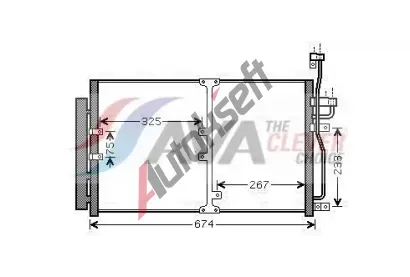 AVA QUALITY COOLING Kondenztor klimatizace ** CLEVER FIT ** AVA OL5425D, OL5425D