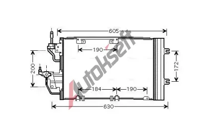 AVA QUALITY COOLING Kondenztor klimatizace AVA OL5454D, OL5454D