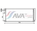 Kondenztor klimatizace AVA QUALITY COOLING ‐ AVA OL5634D