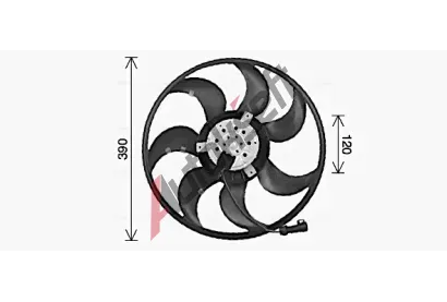 AVA QUALITY COOLING Vtrk chlazen motoru AVA OL7737, OL7737