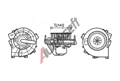 AVA QUALITY COOLING Vnitn ventiltor AVA OL8609, OL8609